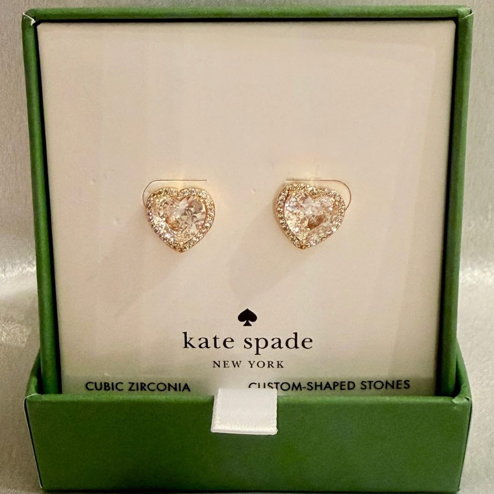 Kate Spade “My Love” Heart Earrings